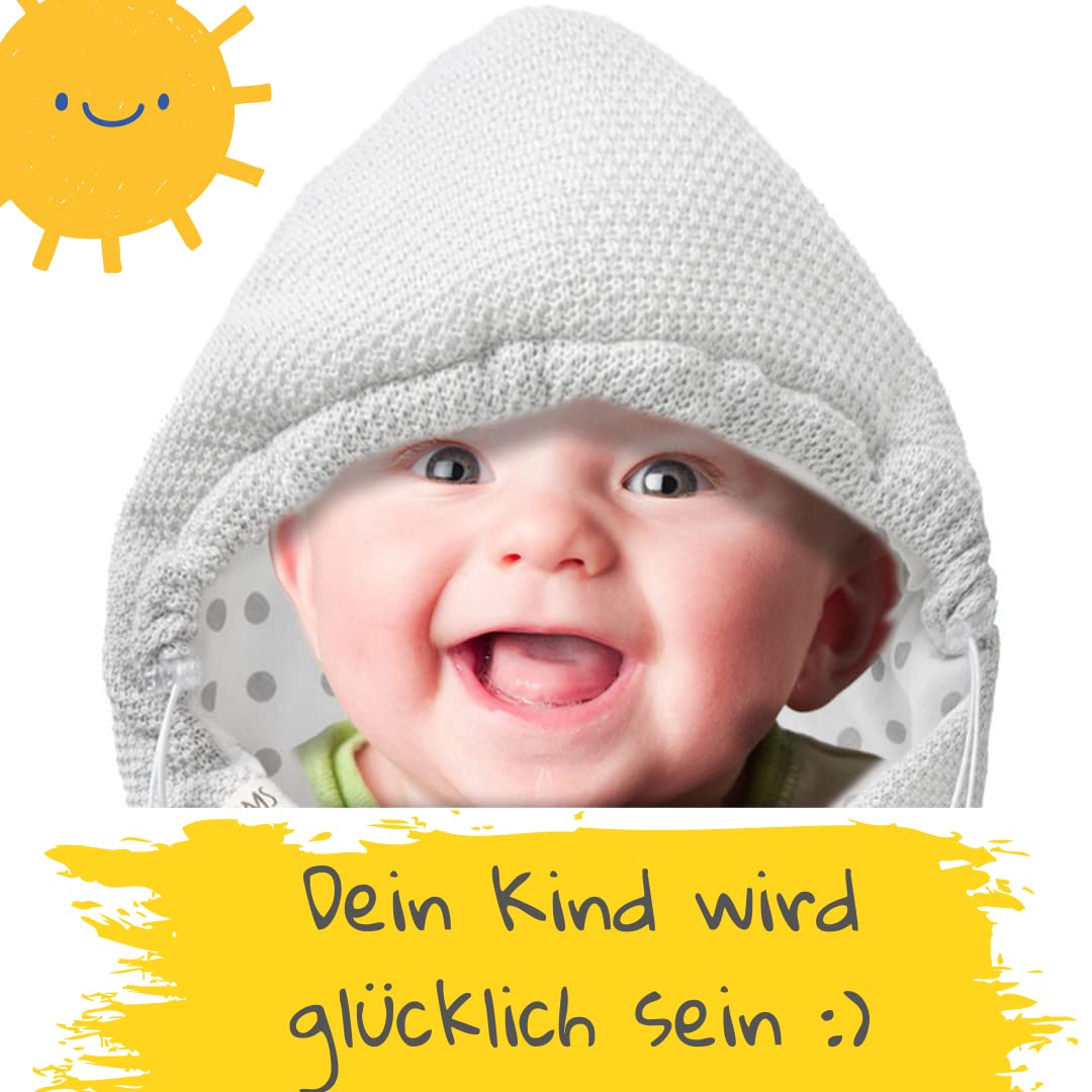 Baby Einschlagdecke Babyschale Winter Strickdecke Kinderwagendecke Fußsack Baby 100% Baumwolle mit Füllung Universal für Kinderwagen Buggys Frühling Maxi Cosi 3 Punkt Gurt Beige Grau(39) (Senfgelb)