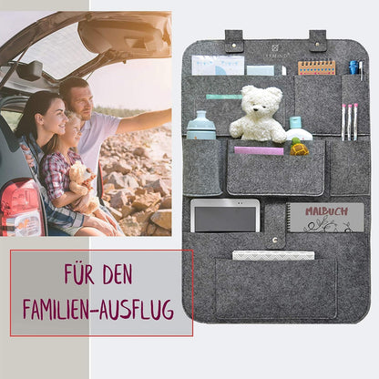 IXXMIND Car Backrest Protection Set of 2, Car Back Seat Children, Backrest Protection, Car Organiser, Car Back Seat Organiser