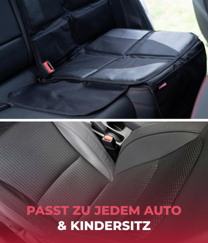 HerzensKind® Kindersitzunterlage Auto – Rutschfester & wasserabweisender Sitzschoner Auto Kindersitz mit ISOFIX – Universell passend für Leder- & Stoffsitze