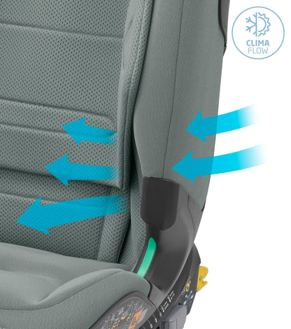 Maxi-Cosi Titan Pro² i-Size Kindersitz, 76 - 150 cm, 15 Monate-12 Jahre, G-CELL-Seitenaufprallschutz, Easy-in Gurtsystem, ClimaFlow, AirProtect-Sicherheitskissen, 4 Liegepositionen, Authentic Black