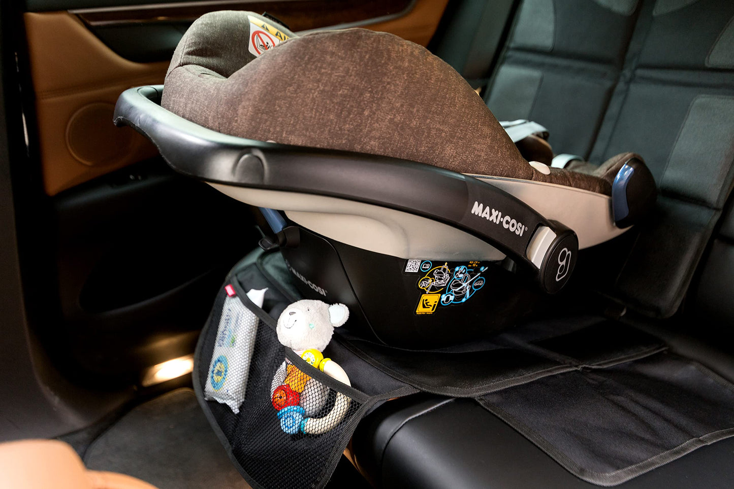 HerzensKind® Kindersitzunterlage Auto – Rutschfester & wasserabweisender Sitzschoner Auto Kindersitz mit ISOFIX – Universell passend für Leder- & Stoffsitze