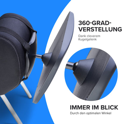 HerzensKind XXL Autospiegel für Babys im Rücksitz. 25% größer für perfekte Übersicht. Rücksitzspiegel mit mattem Finish ohne Einzelteile